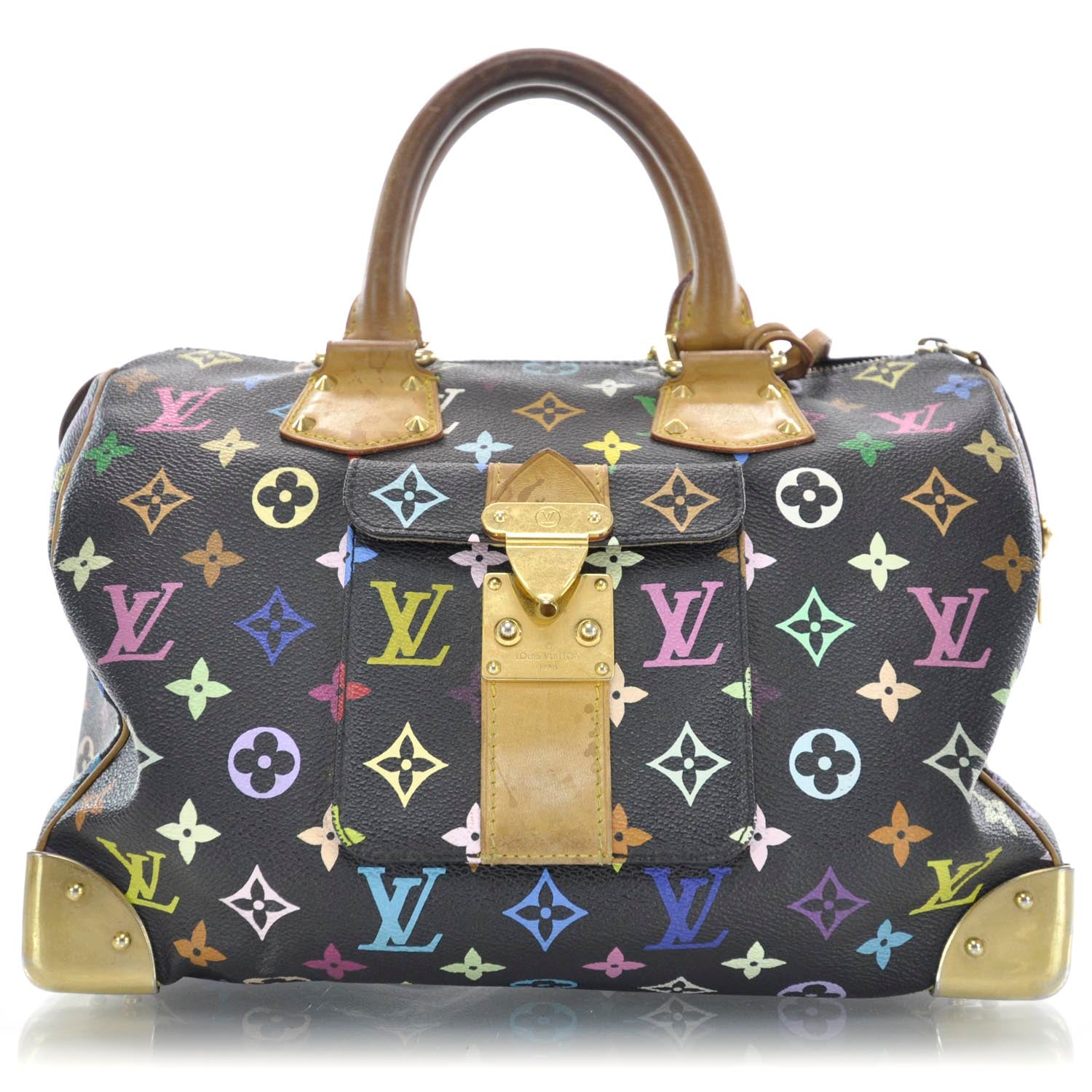 Louis Vuitton Monogram Multicolor Speedy 30 Black 1 of 11
