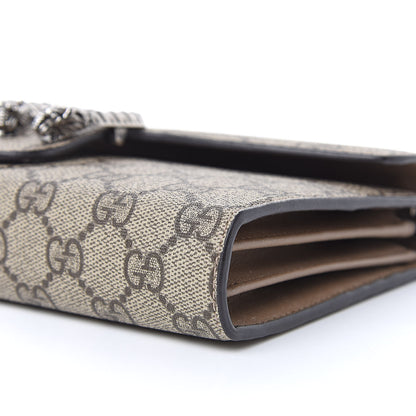 Gucci GG Supreme Monogram Mini Dionysus Chain Wallet Beige Taupe 9 of 12