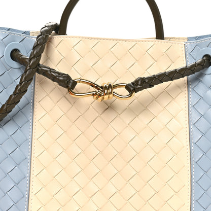 Bottega Veneta Nappa Intrecciato Medium Andiamo Shoulder Bag Sea Salt Ice Kaki 7 of 9