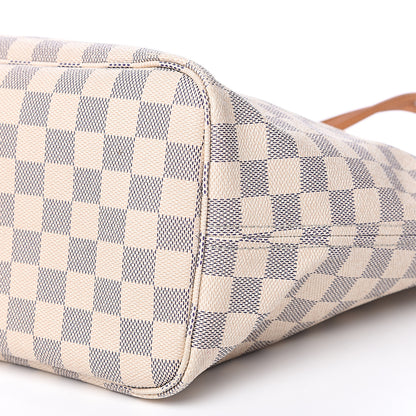 Louis Vuitton Damier Azur Neo Neverfull MM Rose Ballerine 10 of 15