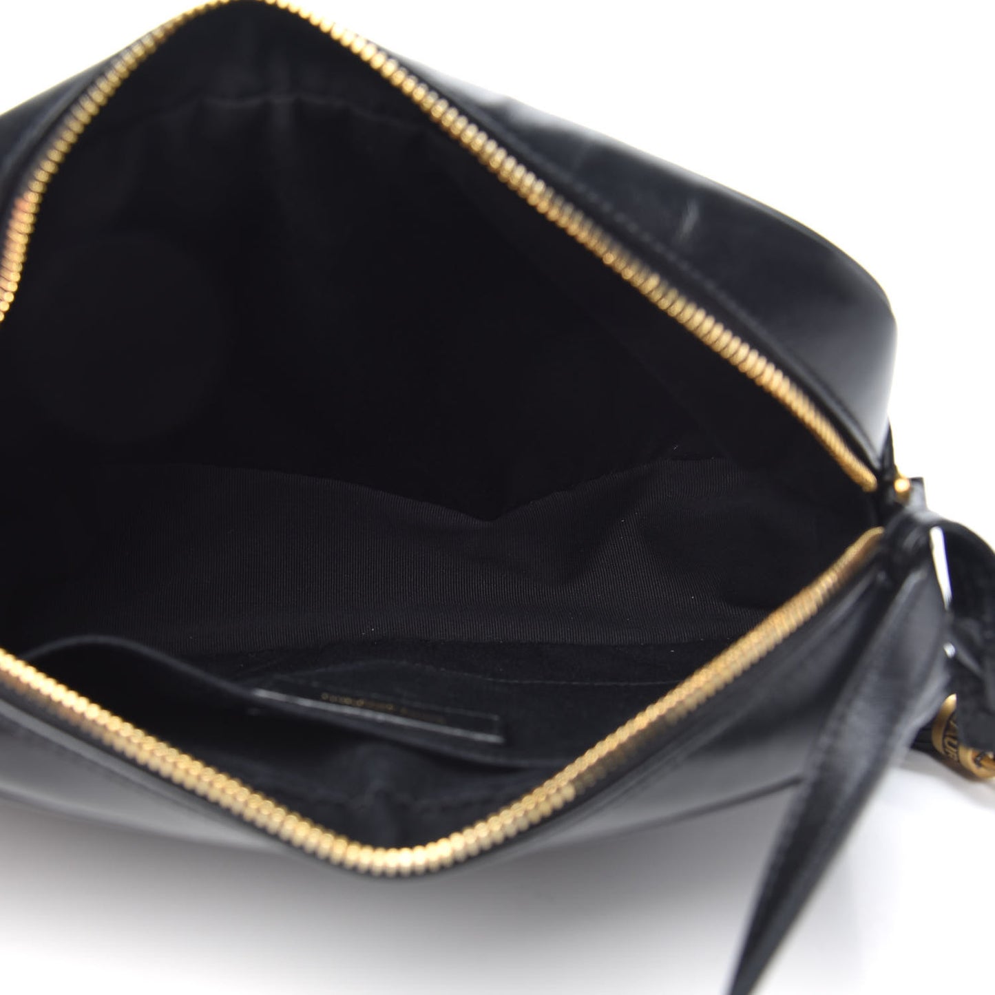 Calfskin Matelasse Monogram Lou Camera Bag Black