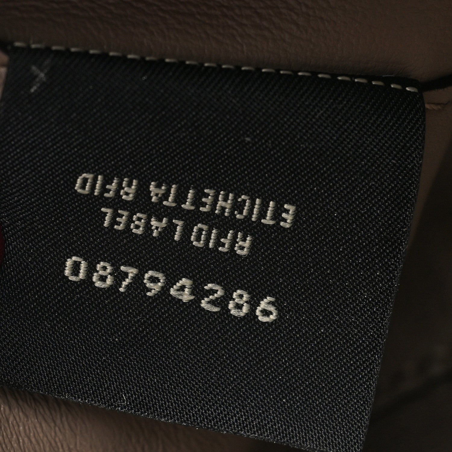 Fendi Cuoio Roma Sellerissima Nappa Sintetica Tape Stitch Mini Baguette Corda 7 of 10