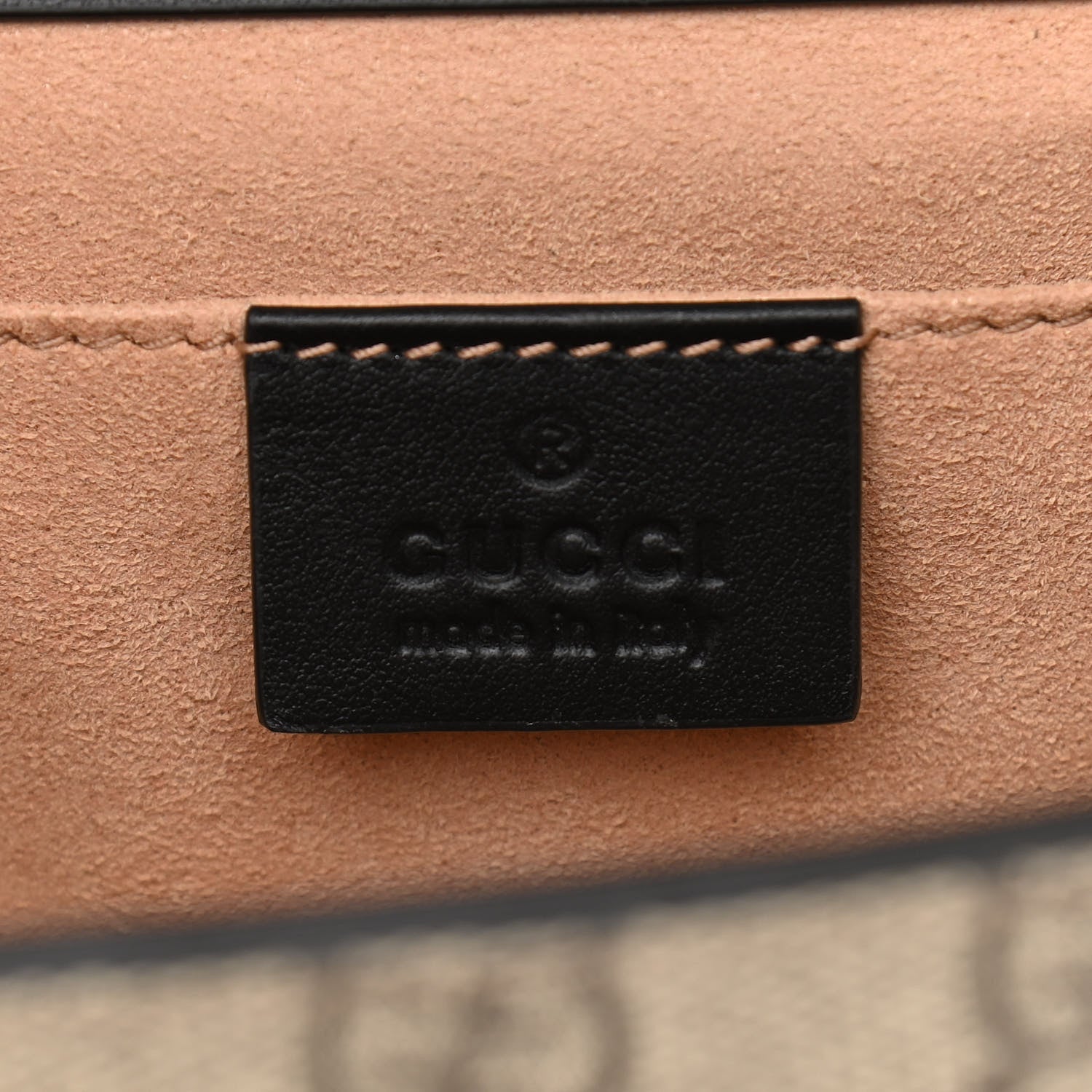 Gucci Calfskin GG Supreme Monogram Small Padlock Shoulder Bag Black Gold 6 of 13