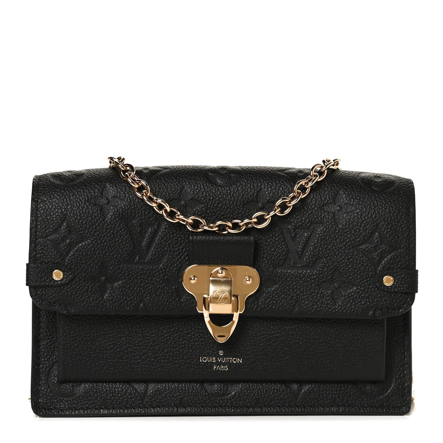 Louis Vuitton Empreinte Vavin Chain Wallet Black 1 of 12