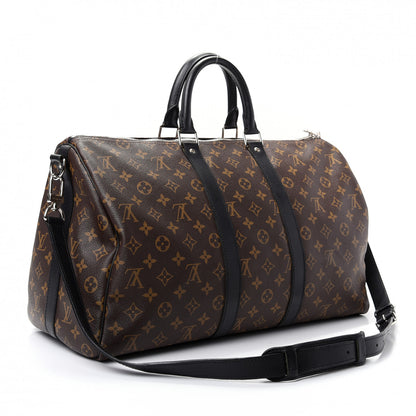 Louis Vuitton Monogram Macassar Keepall Bandouliere 45 2 of 9