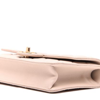 Chanel Lambskin Quilted Small Chic Pearls Flap Beige 9 of 10