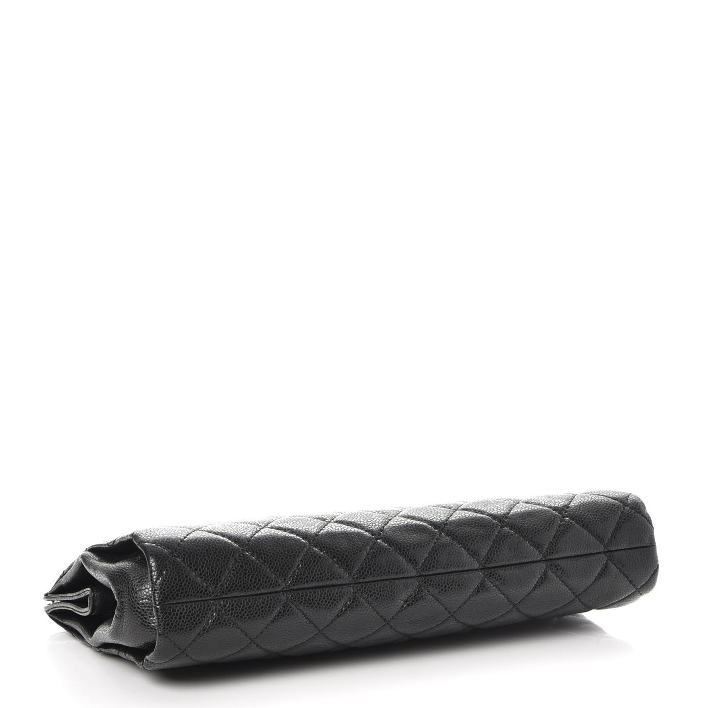 Caviar Quilted CC Large Clutch Black