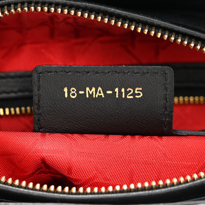 Christian Dior Lambskin Cannage Medium Lady Dior Black 7 of 11