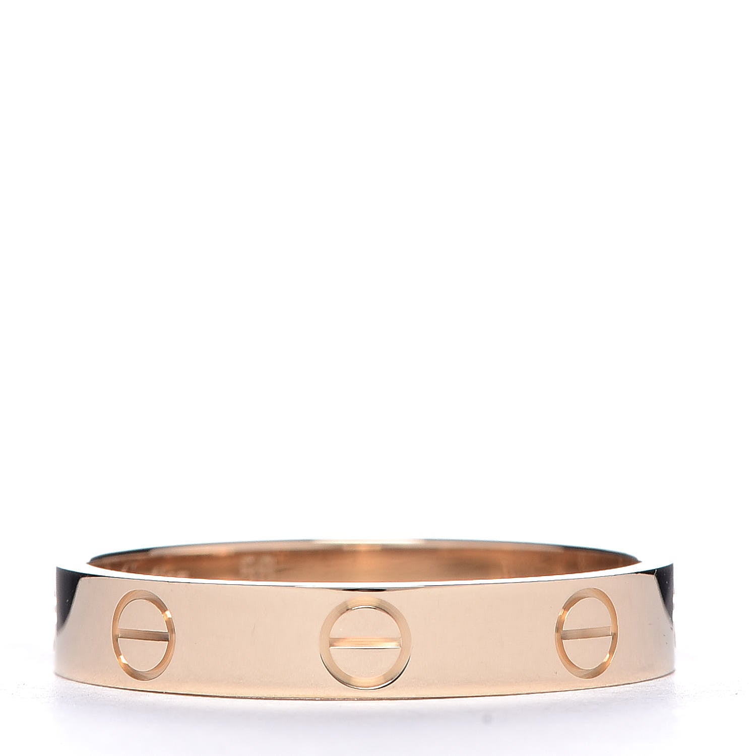 Cartier 18K Yellow Gold 3.5mm LOVE Wedding Band Ring 56 7.5 1 of 5