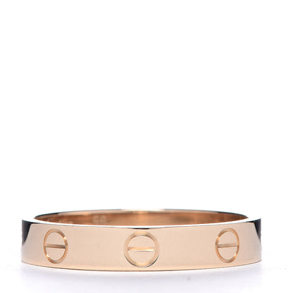 Cartier 18K Yellow Gold 3.5mm LOVE Wedding Band Ring 56 7.5 1 of 5