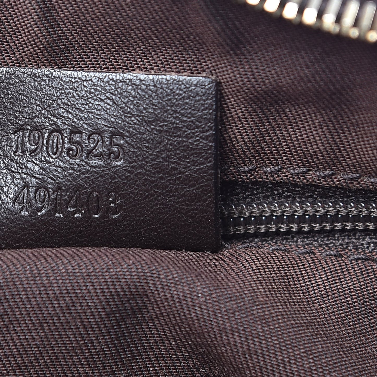 Monogram D Ring Gold Hobo Dark Brown
