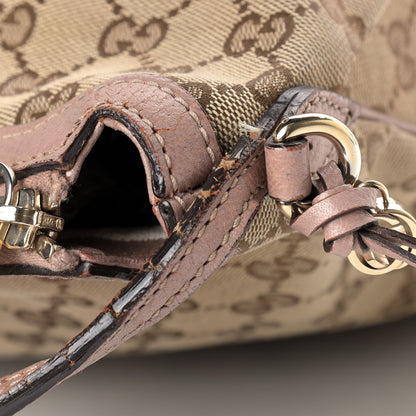 Gucci Monogram Large Bree Hobo Beige Soft Pink 13 of 14