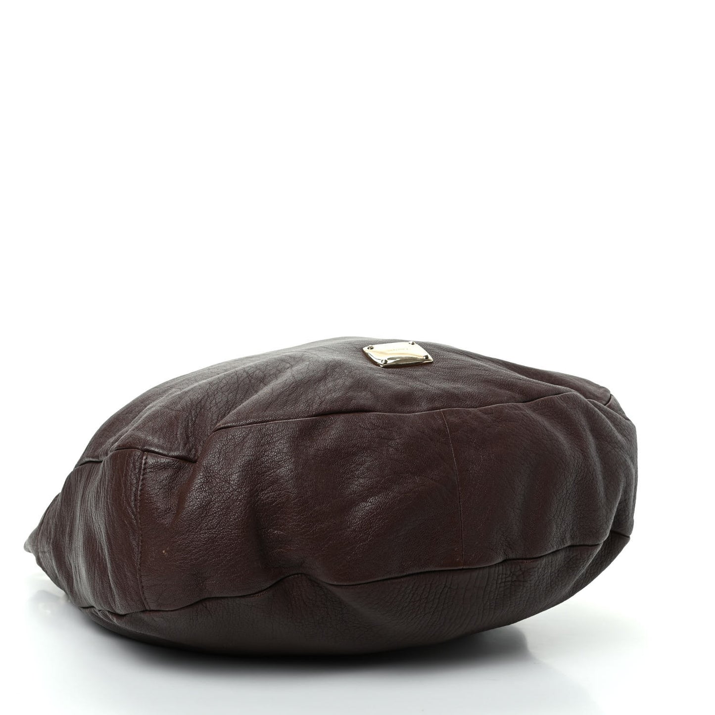 Grainy Calfskin Studded Large Sky Hobo Brown