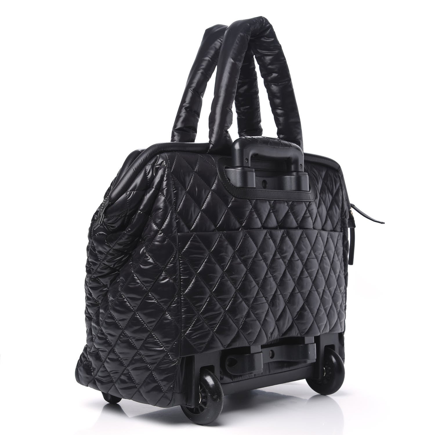 Chanel Nylon Quilted Coco Cocoon Trolley Black 2 of 9