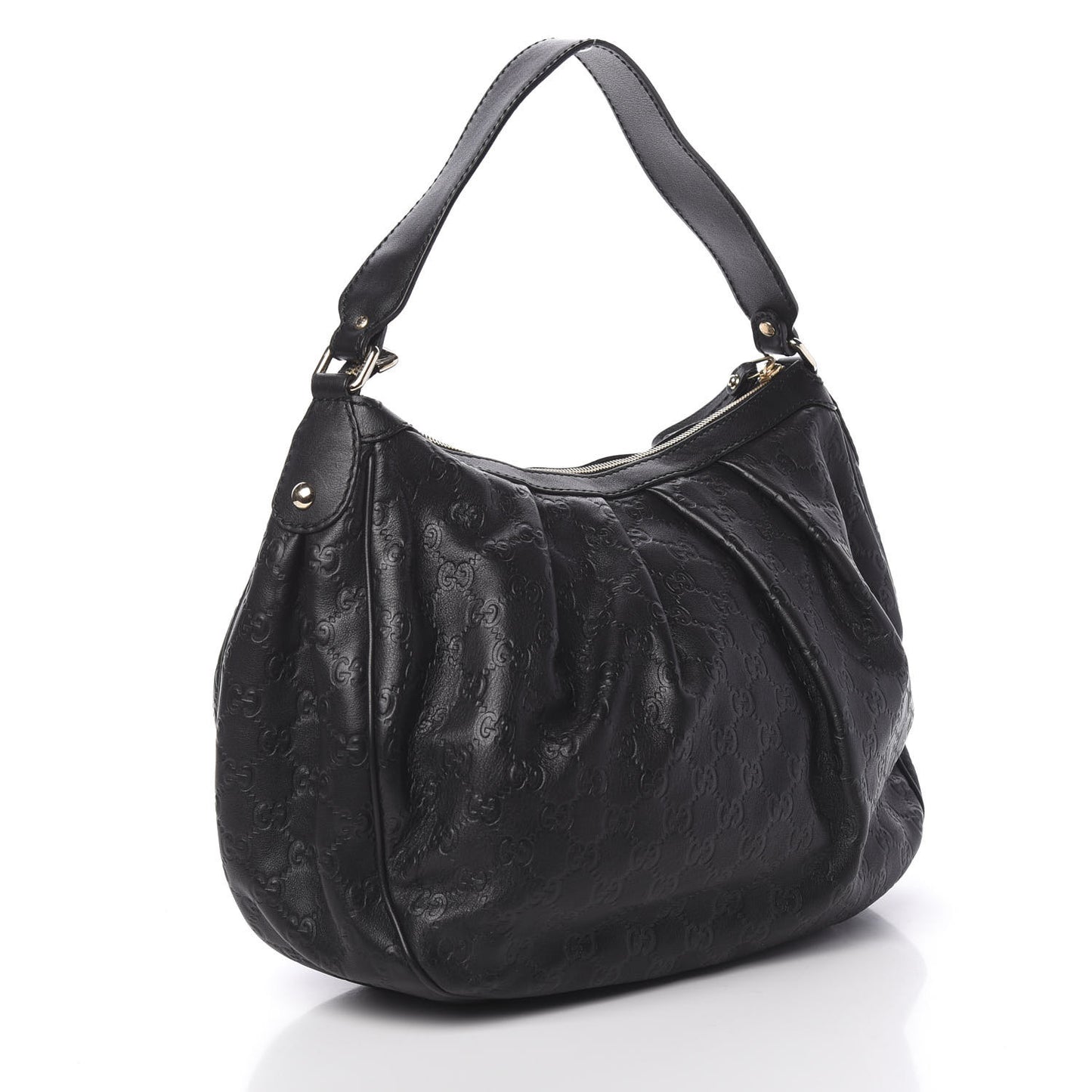 Guccissima Medium Sukey Hobo Black