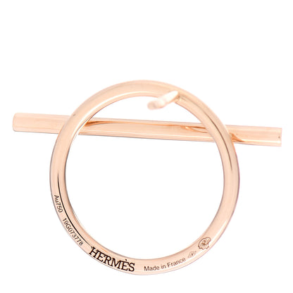 Hermes 18K Rose Gold MM Echappee Earrings 4 of 5