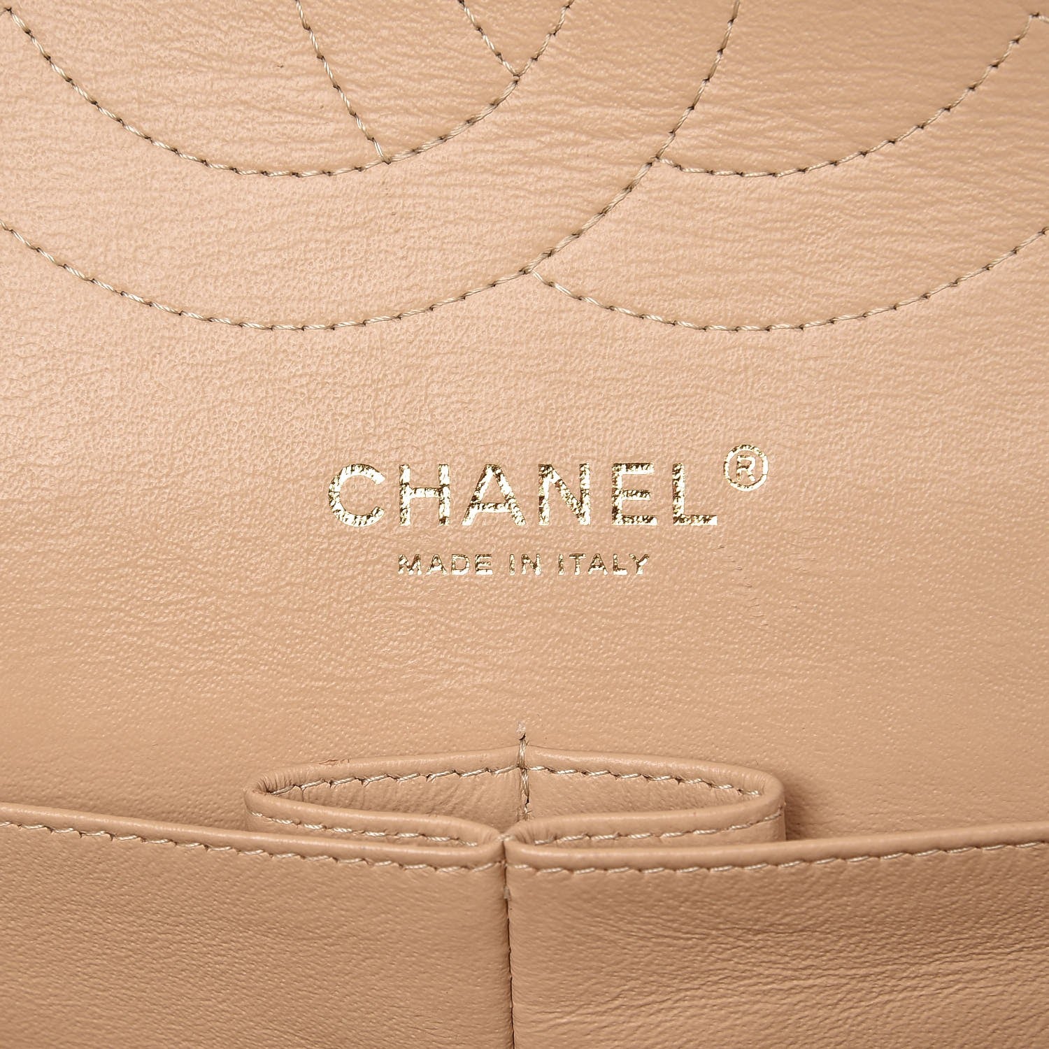 Chanel Caviar Quilted Jumbo Double Flap Beige 7 of 10