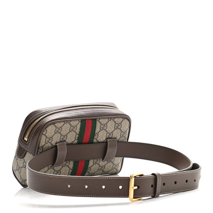 Gucci GG Supreme Monogram Web Small Ophidia Belt Bag 75 30 Dark Brown 3 of 10