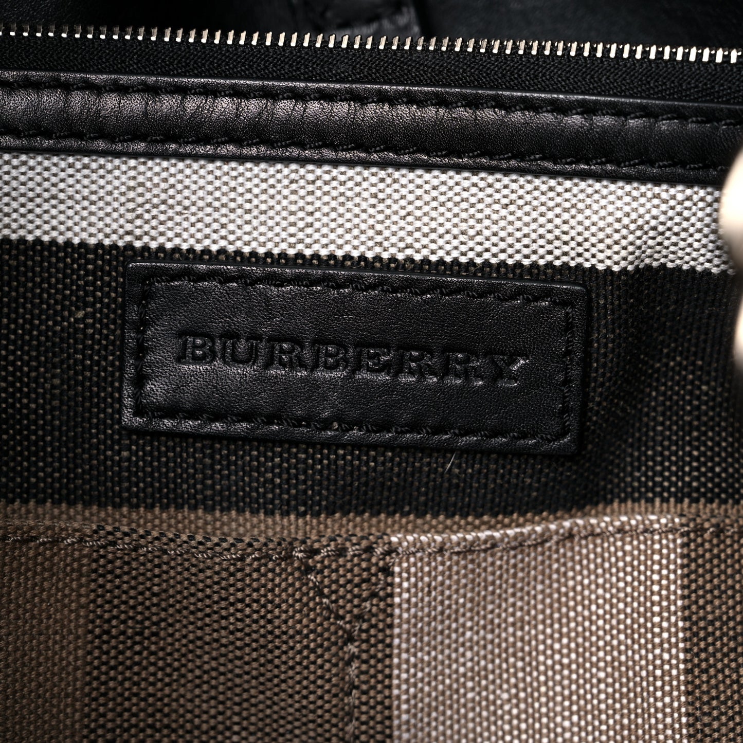 Canvas Mega Check Medium Ashby Hobo Black