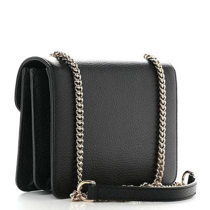Gucci Dollar Calfskin Small Interlocking G Shoulder Bag Black 3 of 11
