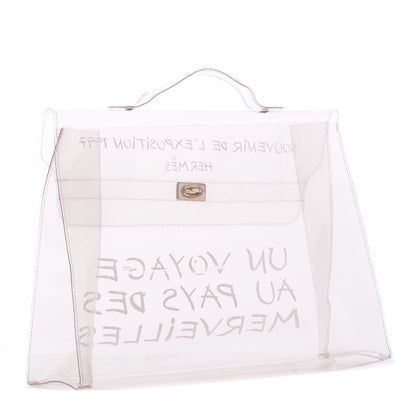 Hermes Vinyl Souvenir De L'Exposition Kelly Transparent 2 of 9