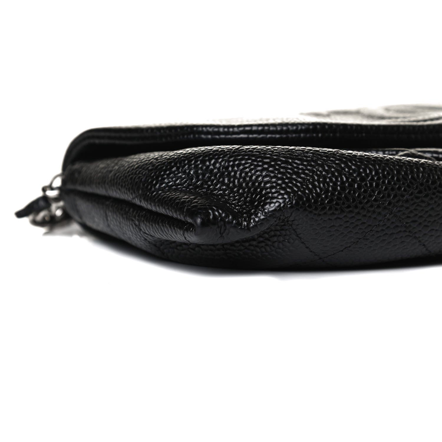 Chanel Caviar Half Moon Wallet On Chain WOC Black 10 of 12