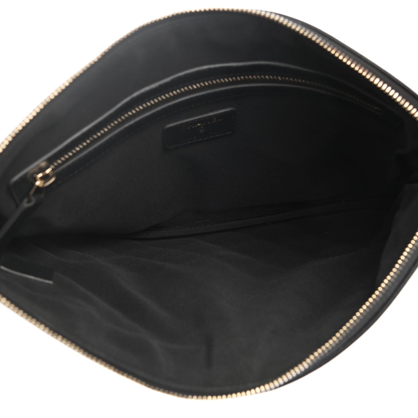 Sheepskin Quilted Large Vintage Mademoiselle Cosmetic Case Anthracite