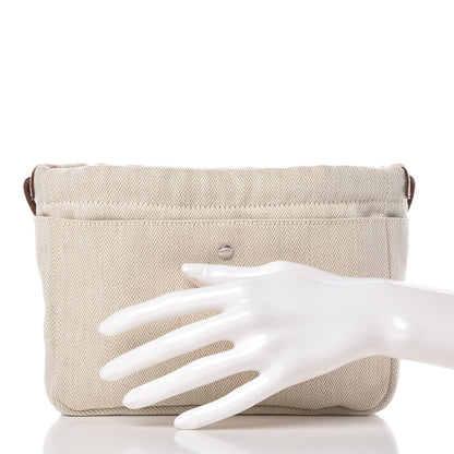 Hermes Canvas Barenia Fourbi 20 PM Pouch Naturel Fauve 2 of 12