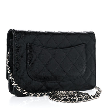 Chanel Caviar Quilted Wallet On Chain WOC Black 3 of 12