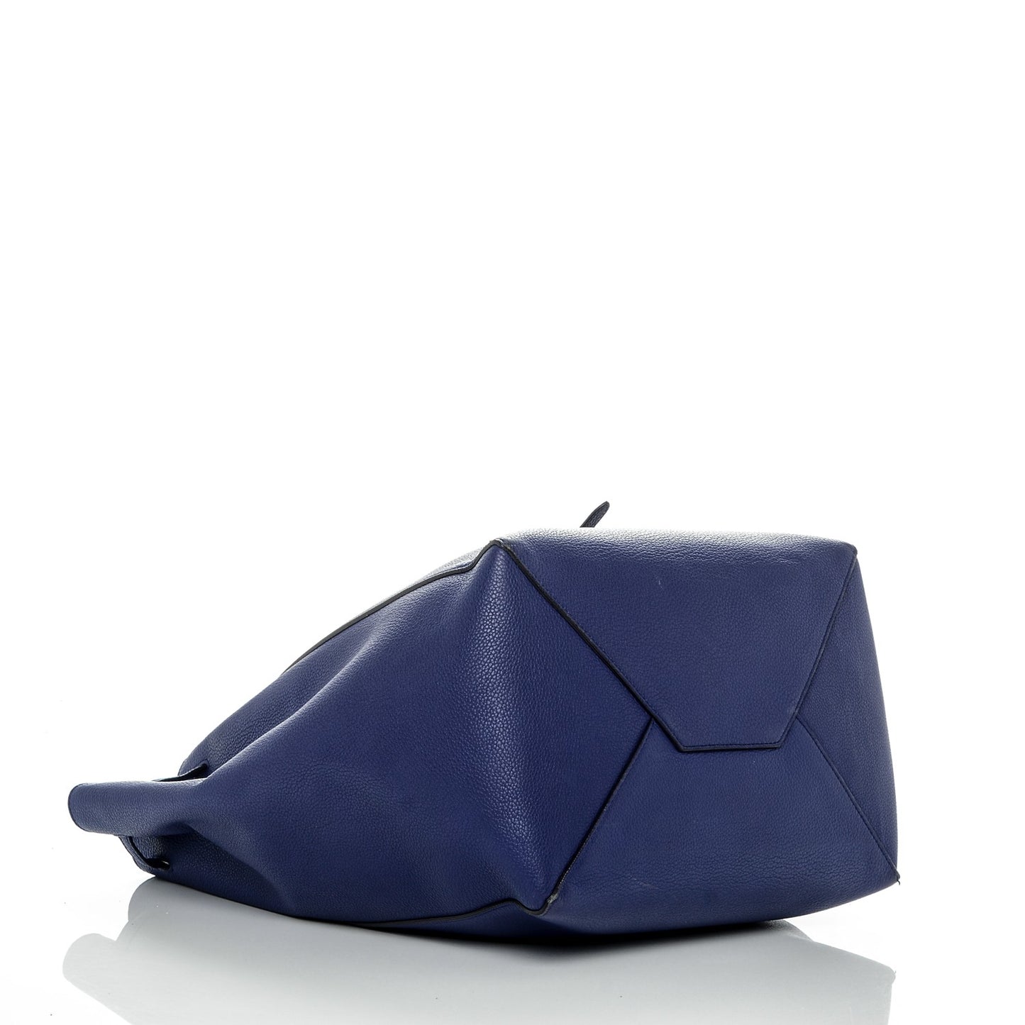 Soft Grained Calfskin Medium Belt Cabas Phantom Indigo