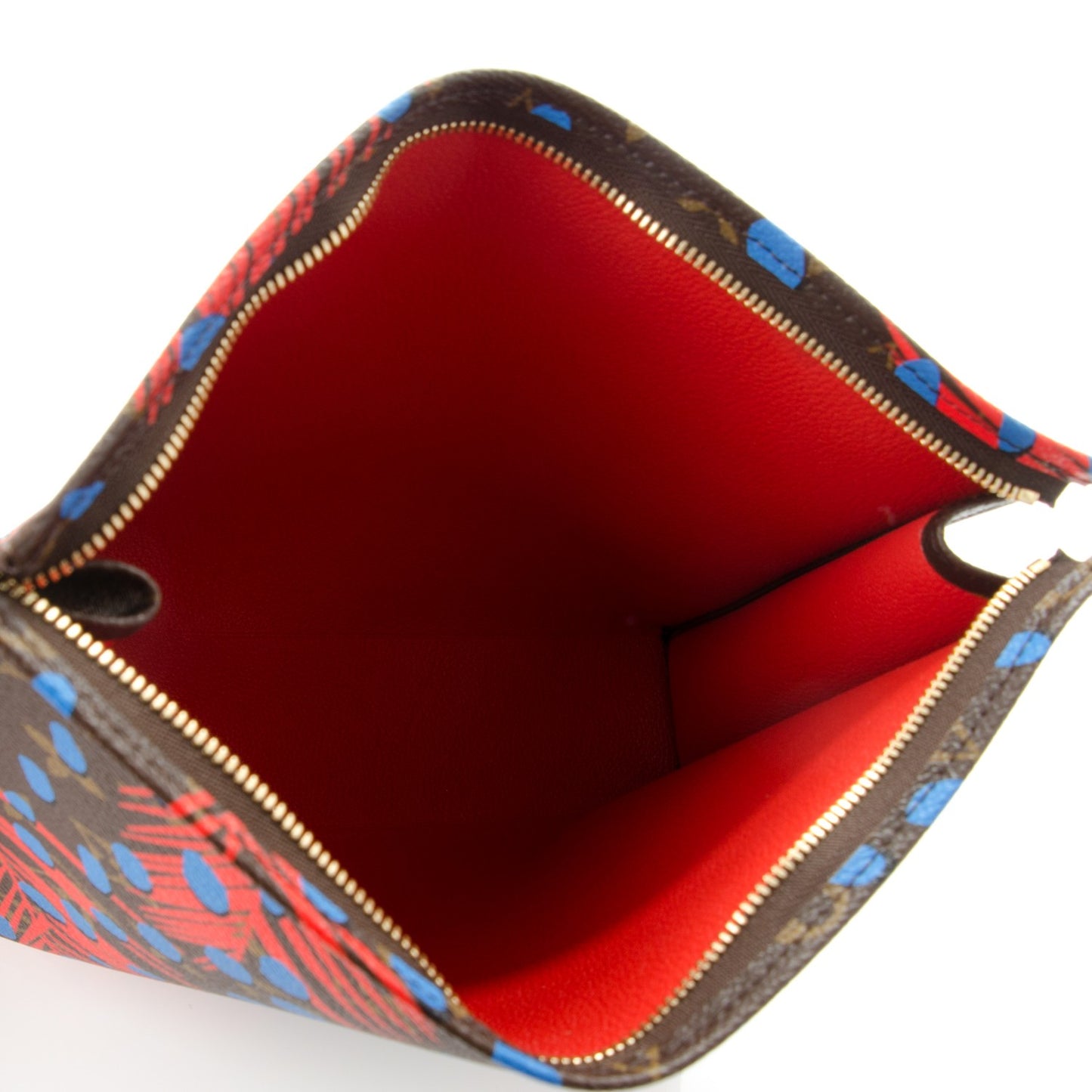 Monogram Jungle Dots Toiletry Pouch 26 Coquelicot Denim