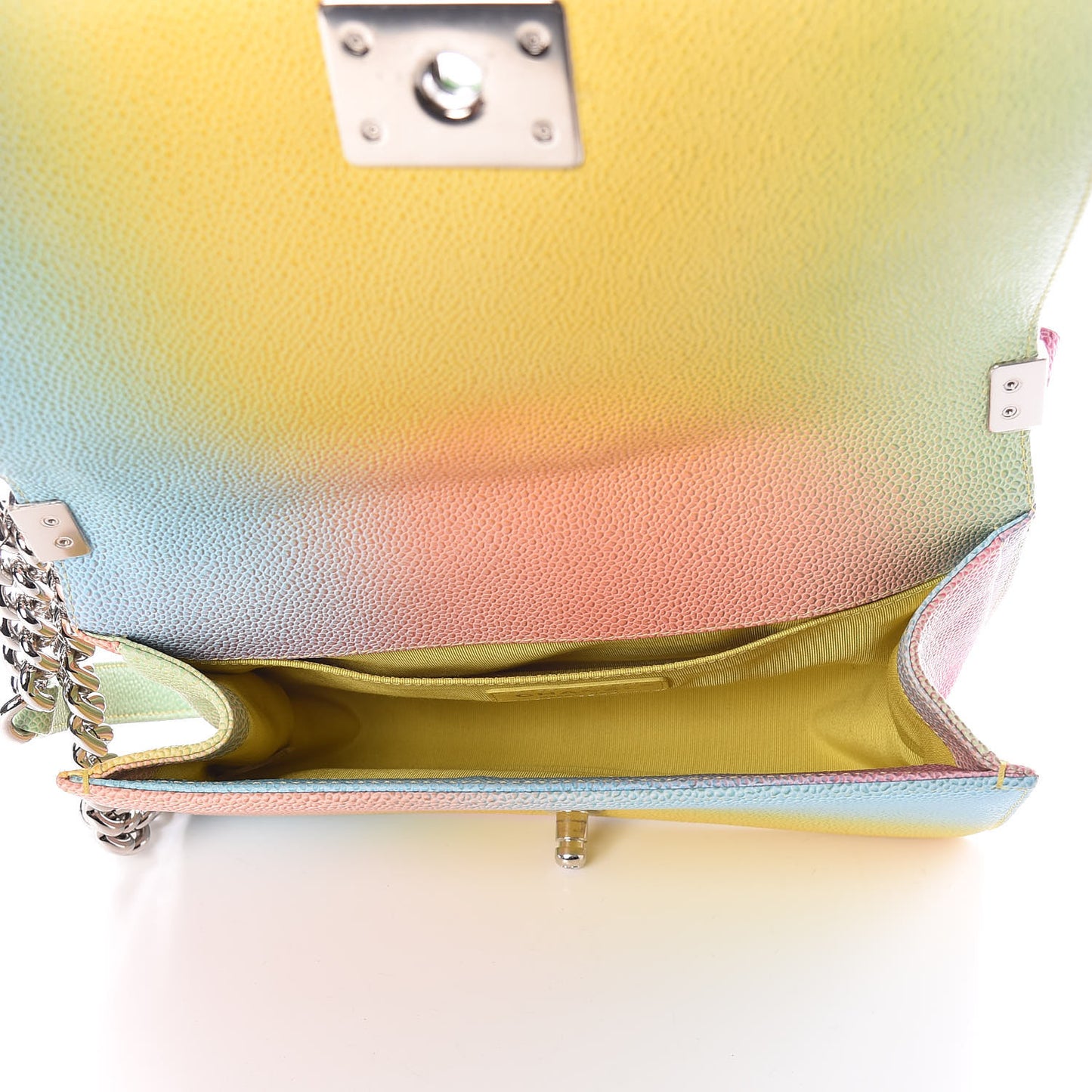 Caviar Quilted Medium Cuba Rainbow Boy Flap Multicolor