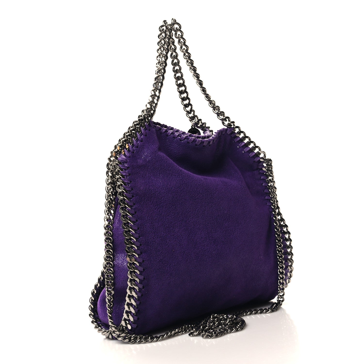 Stella McCartney Shaggy Deer Mini Falabella Tote Bright Purple 3 of 9