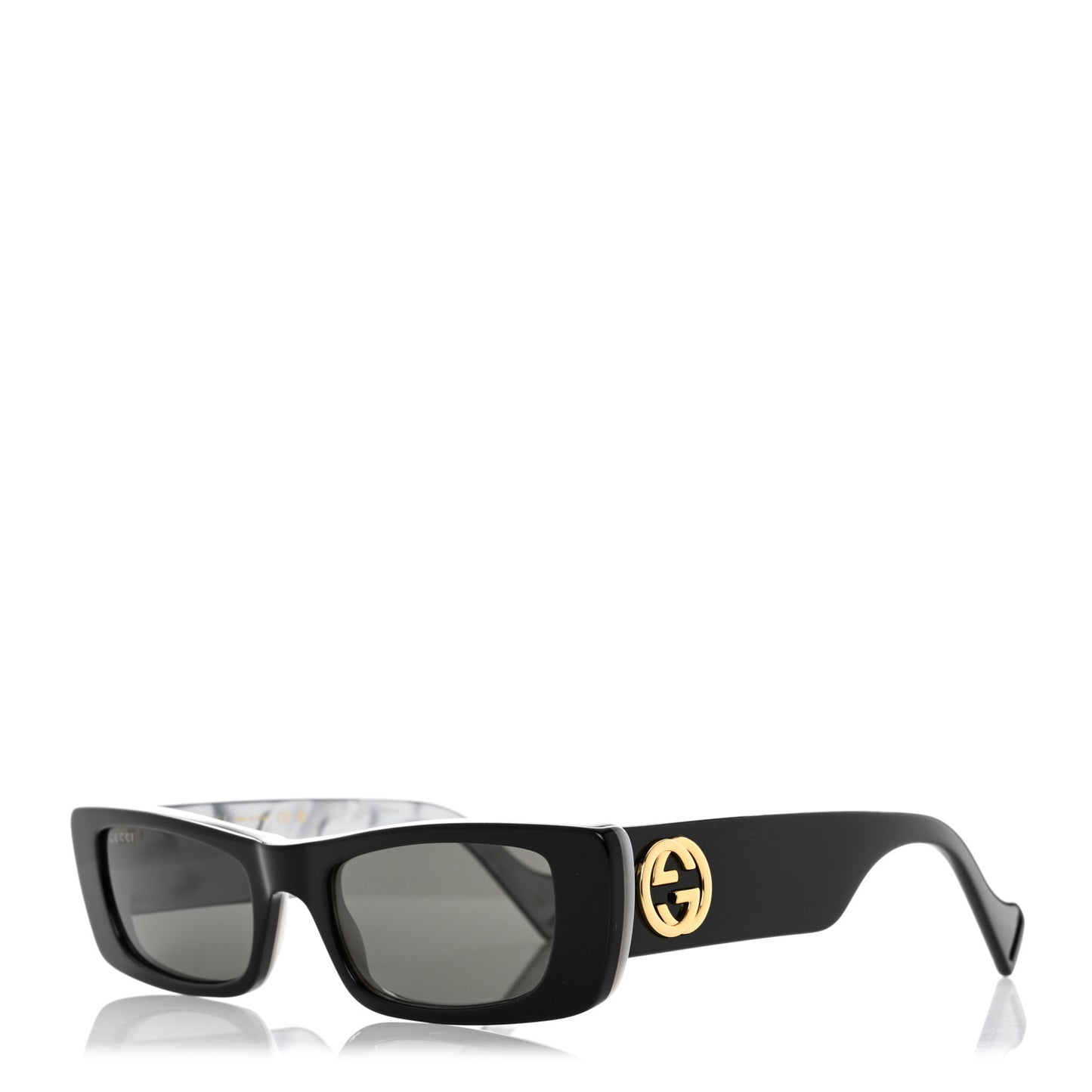 Acetate Rectangular Sunglasses GG0516S Black