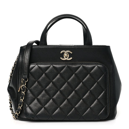 Chanel Caviar Quilted Small Business Affinity Shopping Bag Black 1 of 10
