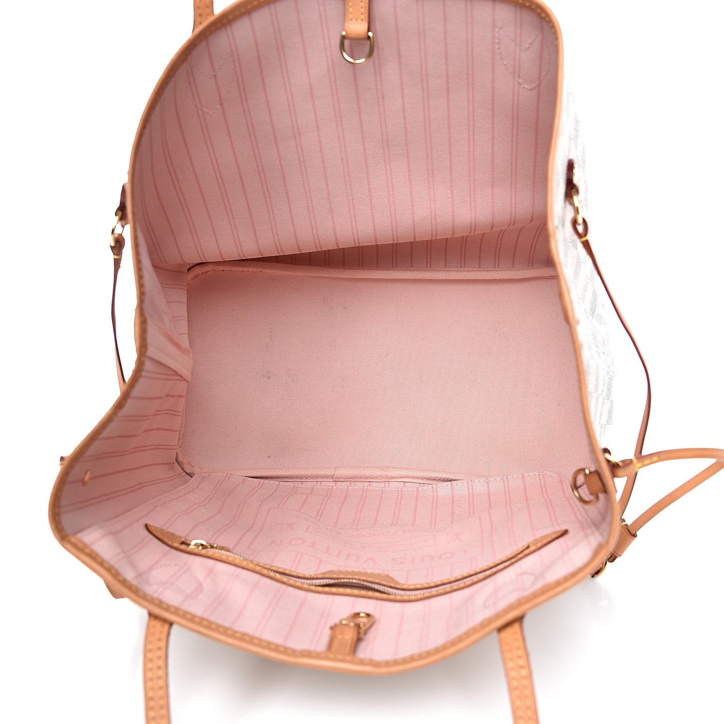 Damier Azur Neo Neverfull MM Rose Ballerine