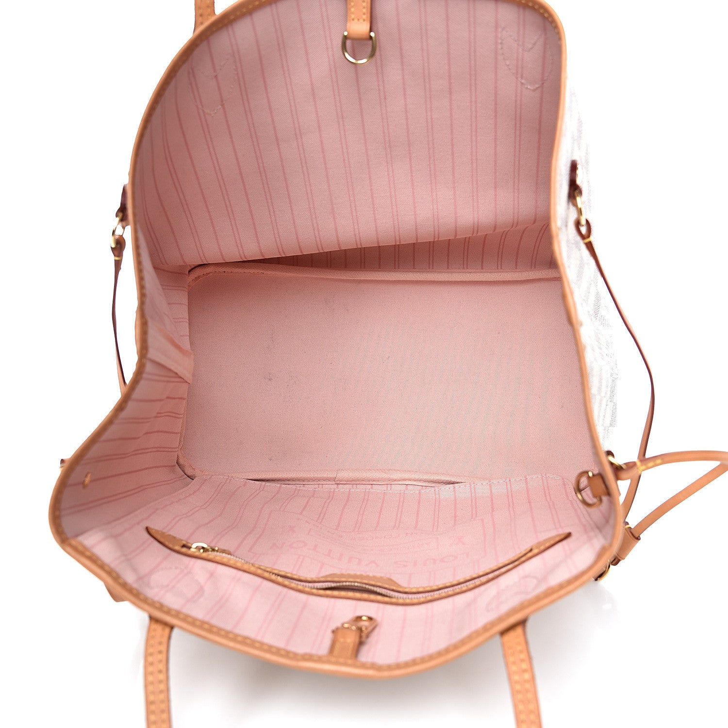 Louis Vuitton Damier Azur Neo Neverfull MM Rose Ballerine 4 of 16