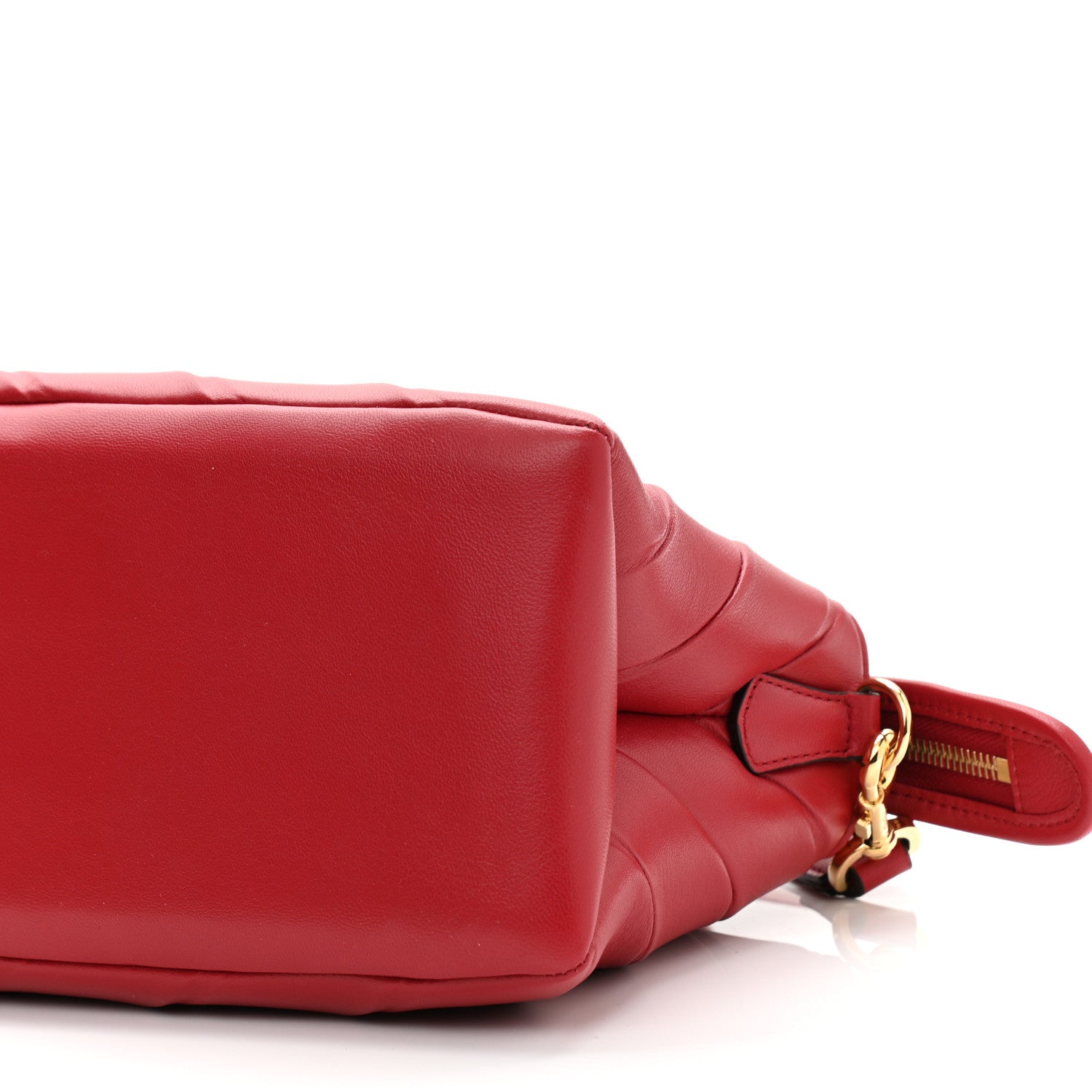 Fendi Nappa Pequin Diagonal Embossed Medium By The Way Boston Bag Fragola 12 of 12