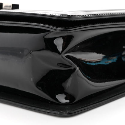 Chanel Patent Calfskin Quilted Medium Plexiglass Boy Flap Black 10 of 10