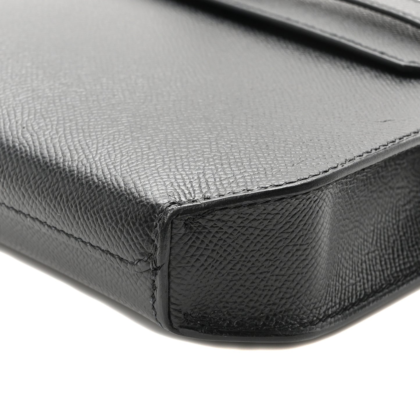 Epsom Kelly Depeches 25 Pouch Black