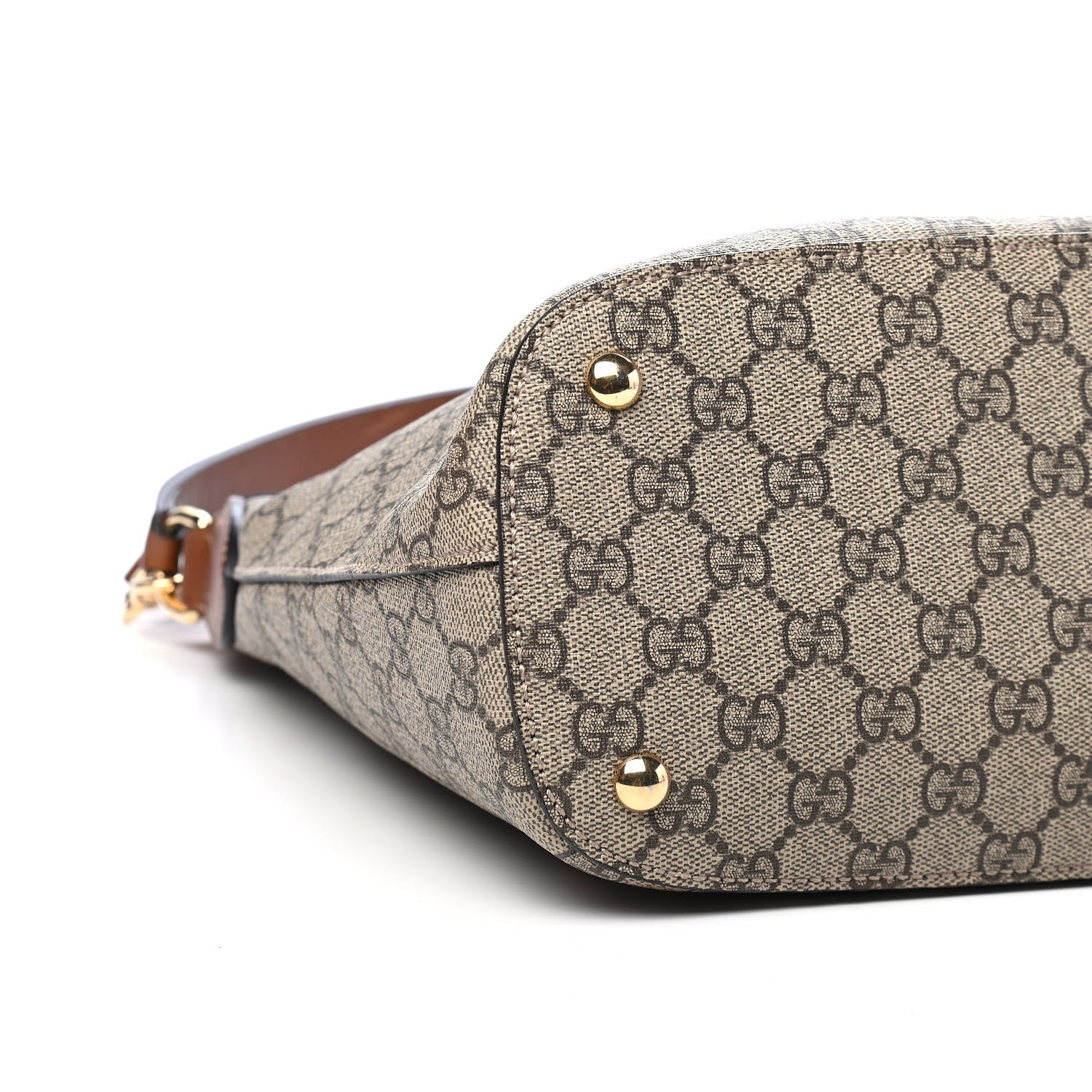 Gucci GG Supreme Monogram Linea A Hobo Brown 8 of 9