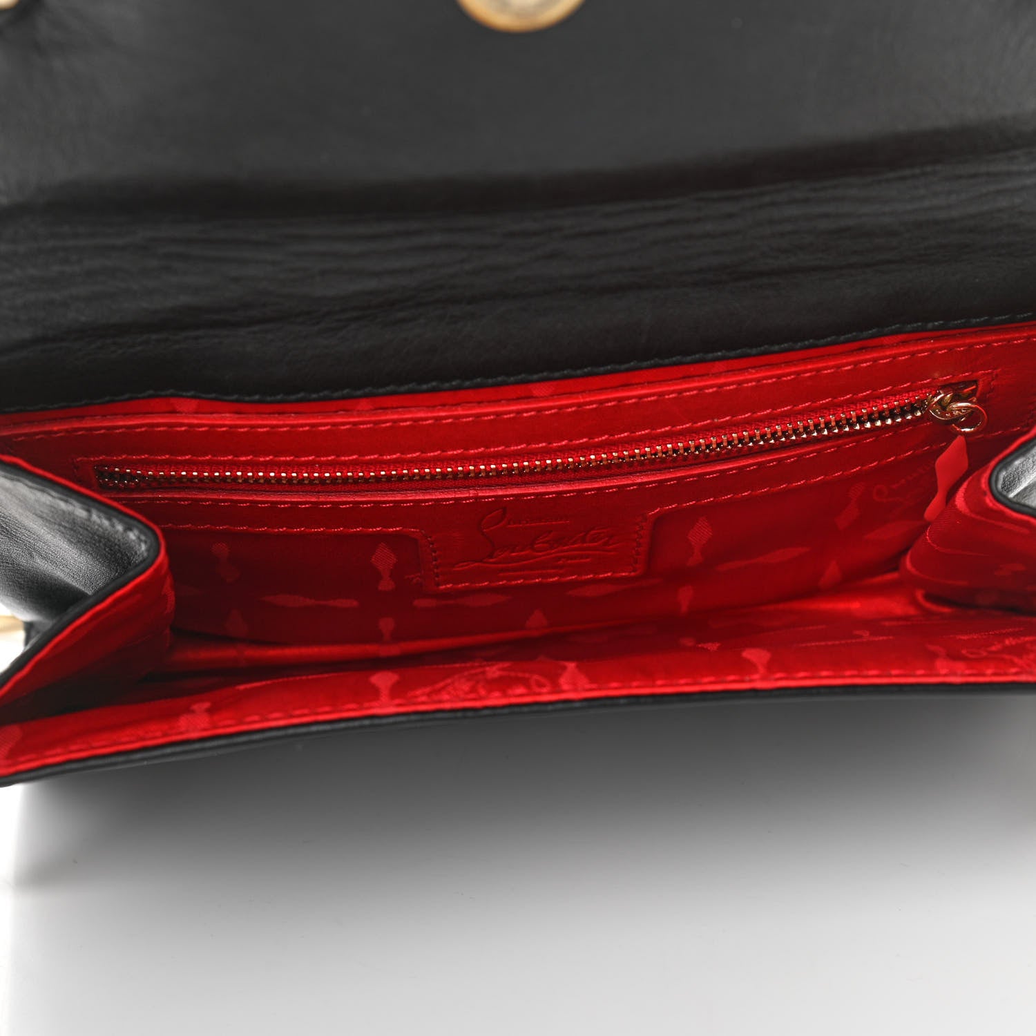 Christian Louboutin Calfskin Brooklin Clutch Black 5 of 9