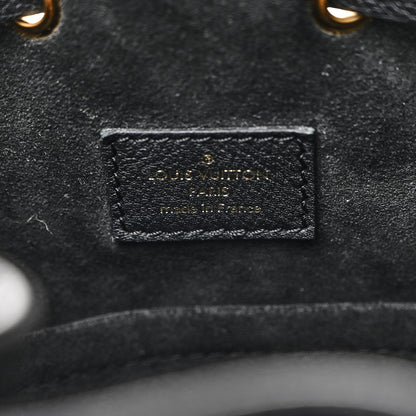 Louis Vuitton Calfskin Lockme Bucket MM Black 6 of 9