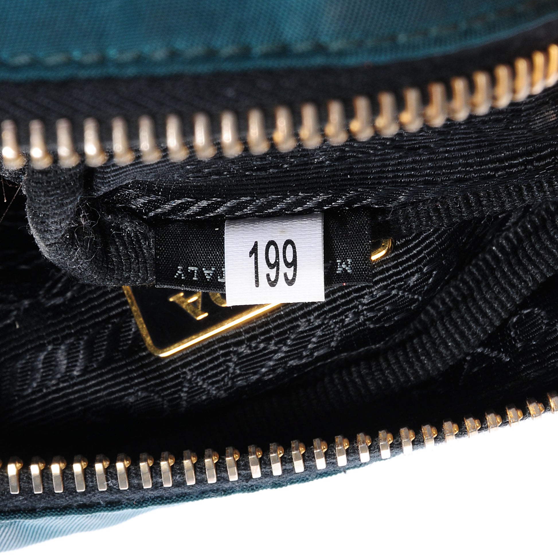 Prada Vela Cosmetic Pouch Petrolio 10 of 12