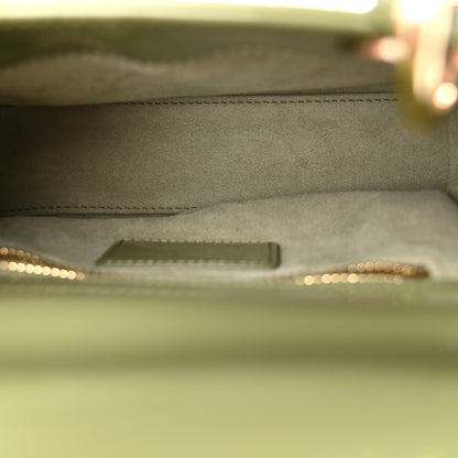 Christian Dior Patent Cannage Mini Lady Dior Dusty Green 5 of 10