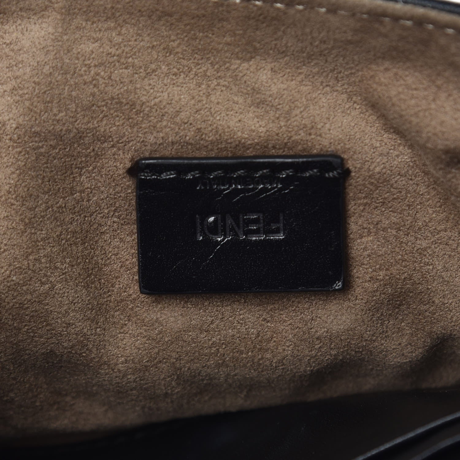 Fendi Nappa Mini Be Baguette Shoulder Bag Black 6 of 7