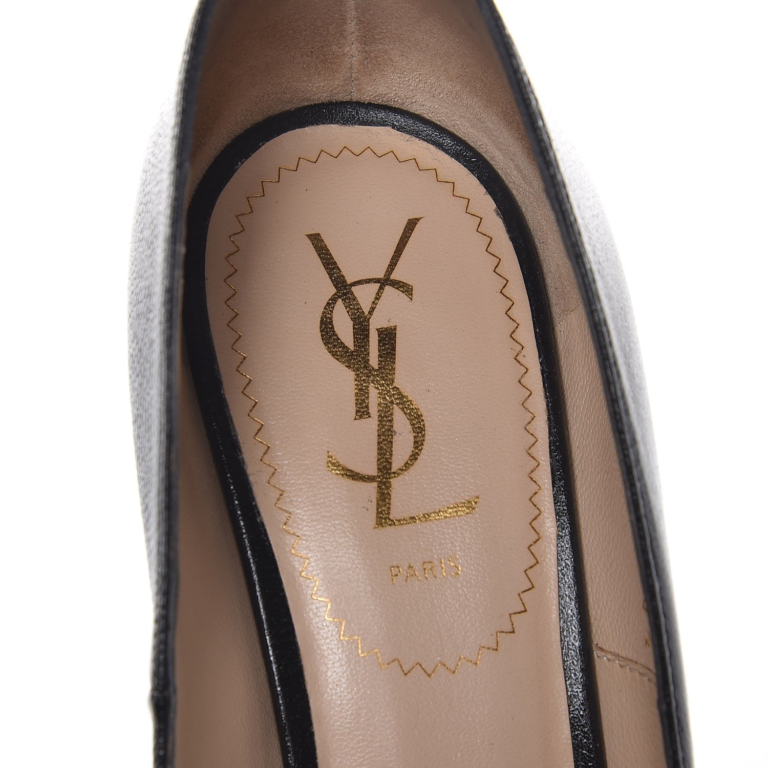 Saint Laurent Vernigolf Tribtoo 105 Platform Pumps 38.5 Black 9 of 11
