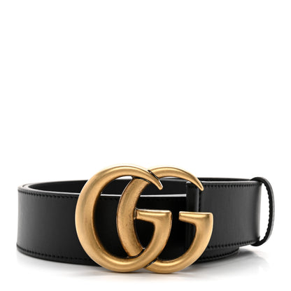 Gucci Calfskin Double G 40mm Belt 80 32 Black 1 of 5