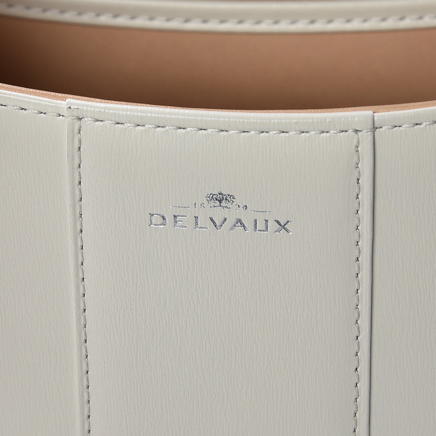 Delvaux Calfskin Mini Brillant Satchel Ivory 6 of 13