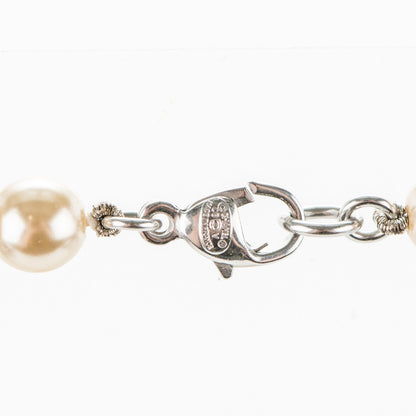 Chanel Pearl CC Long Necklace Silver 5 of 5